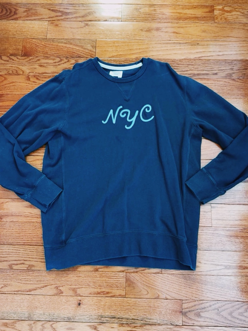 American Eagle Outfitters Navy 'NYC' Crewneck Sweatshirt